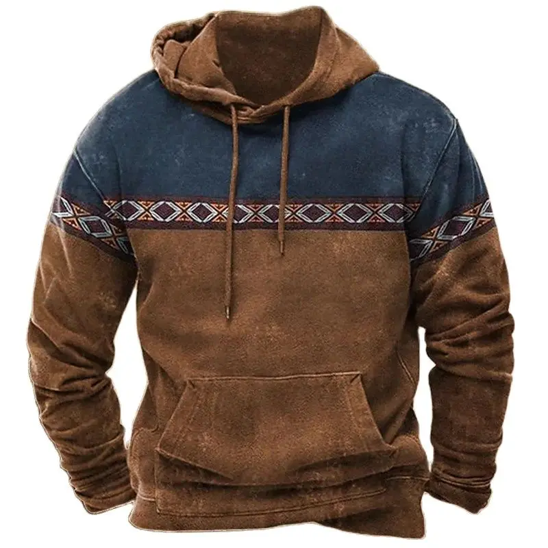 

Vintage Hoodie for Men Autumn Casual Long Sleeve Tees Harajuku Print Tops Fashion Streetwear Oversized Men's Hoodie y2k Clothing