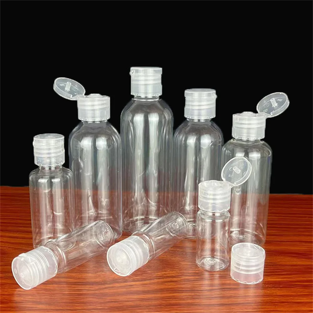Refillable Transparent Travel Bottles, 10-100ml, Multi-use Cosmetic Dispensers