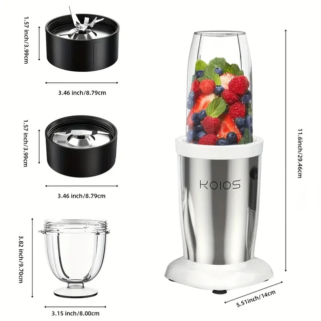 KOIOS 850W Countertop Blenders for Shakes and Smoothies, Protein Drink