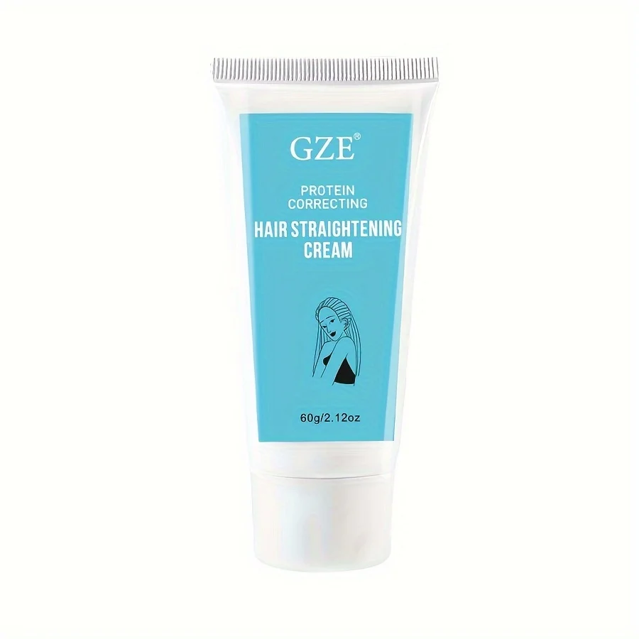 GZE Protein Correct Straight Hair Cream Smooth Short-Tempered Open Fork Healthy And Mainte Damaged Hairnance Free to Pull Straig