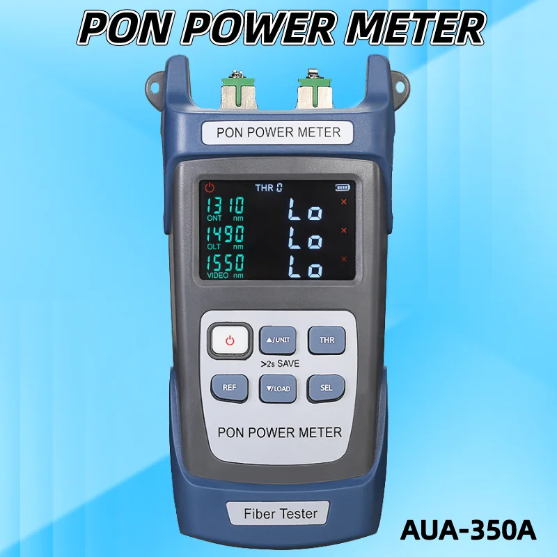 AUA-350A(APC Port)/350U(UPC Port)(Optional) PON Power Meter 1310/1490/1550nm FTTX/ONT/OLT Optical Communication Test Instruments high power catv 16port 36dbm wdm edfa 1550nm optical amplifier