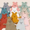 Cute Bear Baby Cotton Comforter Blanket Newborn Sleeping Dolls Rabbit Ears Sleep Toy Soothe Appease Towel Bibs Saliva Towel New 2