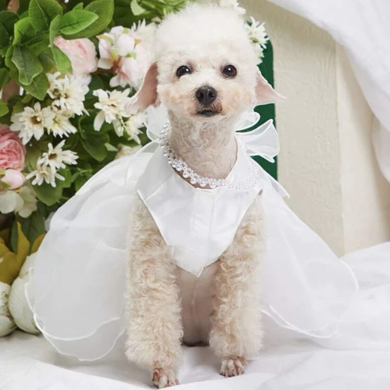 dog bridesmaid dress Dog Pink Wedding Dress main image 0