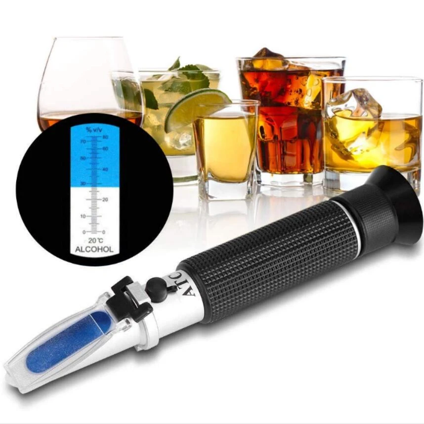 Alcoholmeters For Alcohol Refractometer Atc 080 Wine Alcoholo Meter