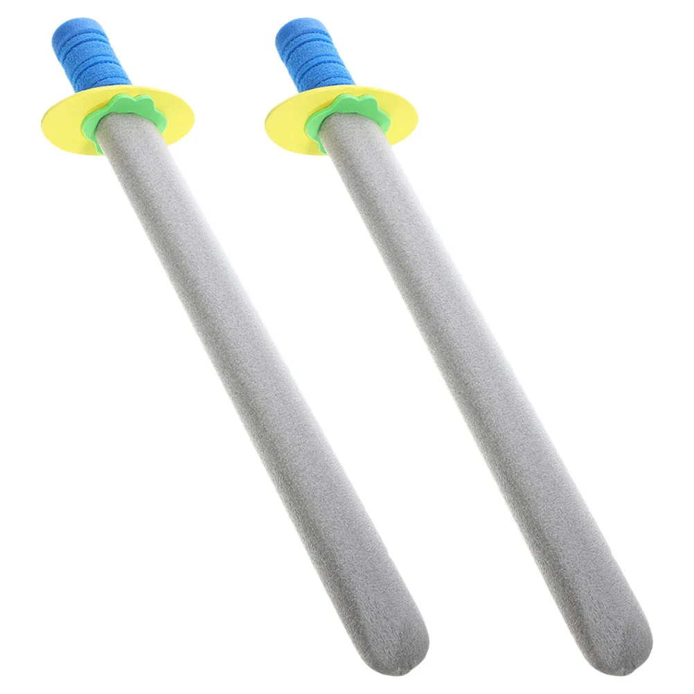 2 Pcs Foam Swords Kids Toy Martial Products Large Foams Sword Plaything Child Training Swords Kindergarten Performance Prop