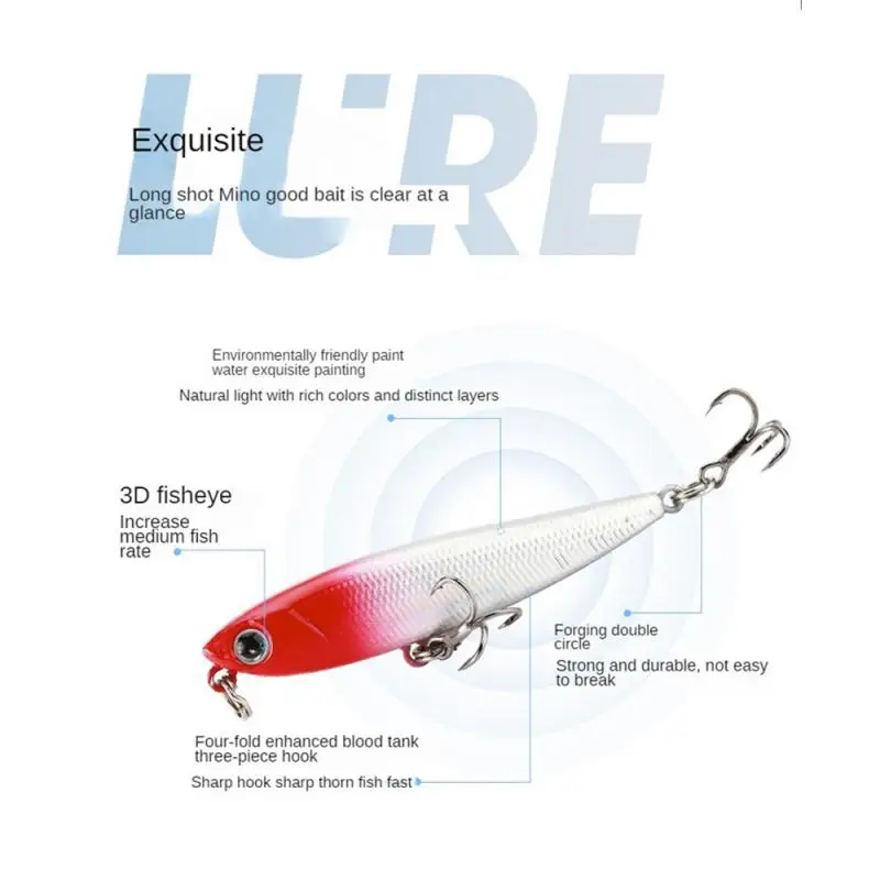 

Sinking Pencil Fishing Lures 7.5cm 14g Bass Fishing Artificial Tackle Carp 6 Colors Pesca Accessories Saltwater Fish Bait Isca