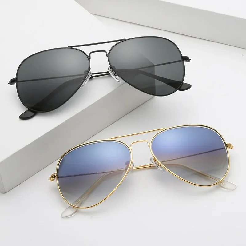 

Pilot Sunglasses Toughened Glass Sheet Europe and America Popular Style Men's and Women's Driving Outdoor Toad Glasses