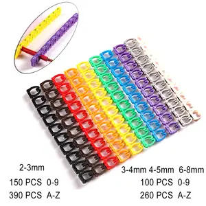  Cable Marking 0.1mm2-16mm2 M0 M1 M2 Arabic Numeral M Clip  Network Ethernet Wire Number Label Tube Cable Marker Colorful Cable  Management (Color : M0S 150PCS) : DIY, Tools & Garden