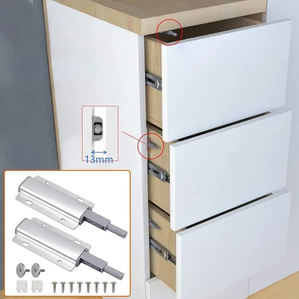 Cabinet Catches Push To Open Door Catch Magnetic Push Latch Rebound Device Drawer Soft Quiet Damper er Furniture Hardware door catch