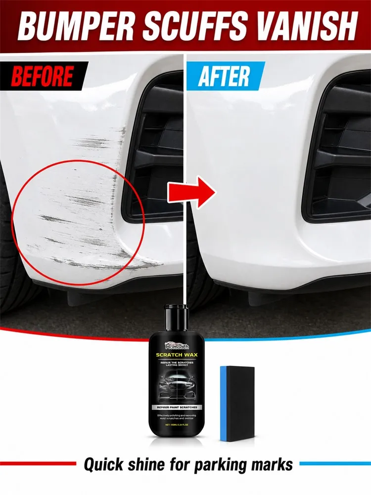 Cera Lucidante per Riparazione Graffi Auto – Rimuove Graffi e Protegge la Vernice, Ripristina la Lucentezza, Cura Universale per Carrozzeria Auto - Image 2