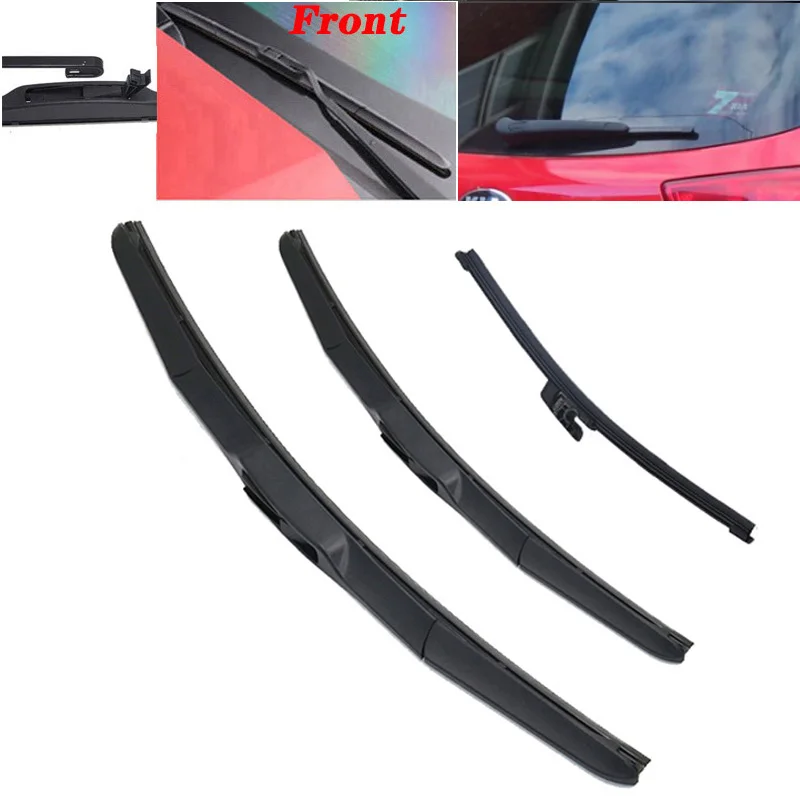 3pcs/set Car Wiper Front & Rear Wiper Blades Set For Kia Cee'd Ceed Jd