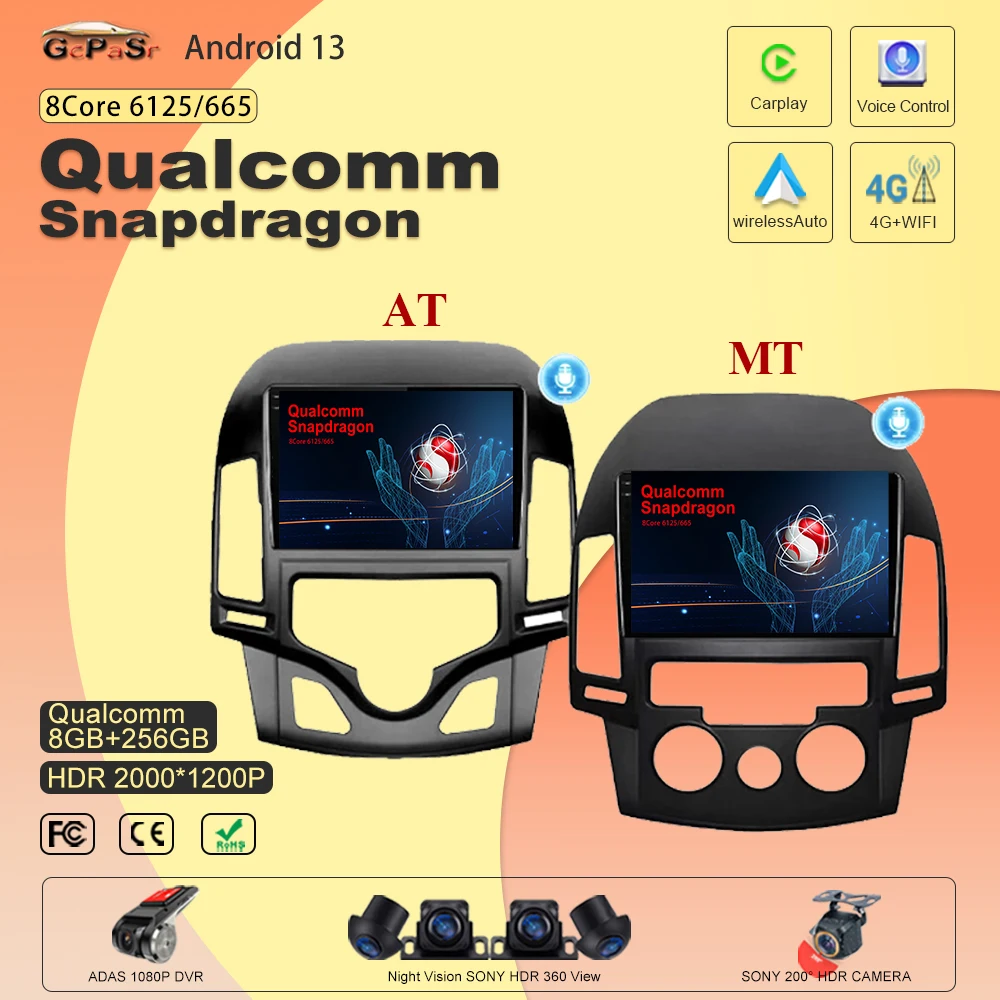Per Hyundai I30 2006 2007 2008 2009 2010 2011 Autoradio Sistema Multimediale Navigatore Gps Stereo Auto Android No 2 Din Dvd