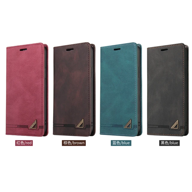 Anti-theft Leather Case For Redmi Note 11 Pro 11S 10 9S 8 7A Redmi 10 9 8 7A Mi POCO F3 X3 X4 NFC M3 M4 Pro 11T Phone Cover Case 5