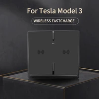 Newest Wireless Charger For Tesla Model 3 Support Dual Smartphone Pad Car Accessories 10W Fast Car charging USB Port - Image 4