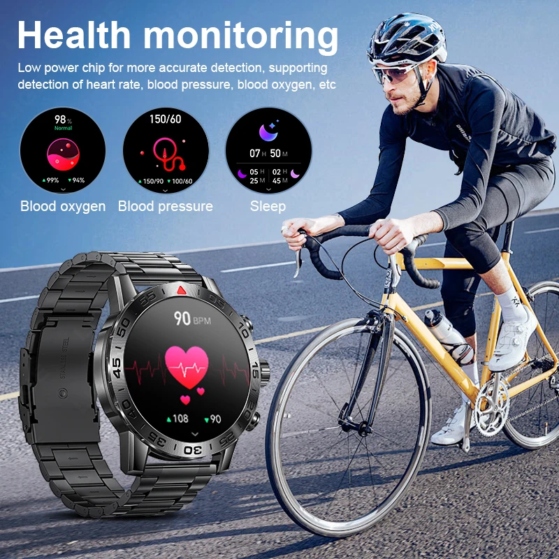 2024 New Original Bluetooth Call Smart Watches Sports Fitness Man Watch Heart Rate Blood Oxygen Waterproof Smartwatches For Men 3
