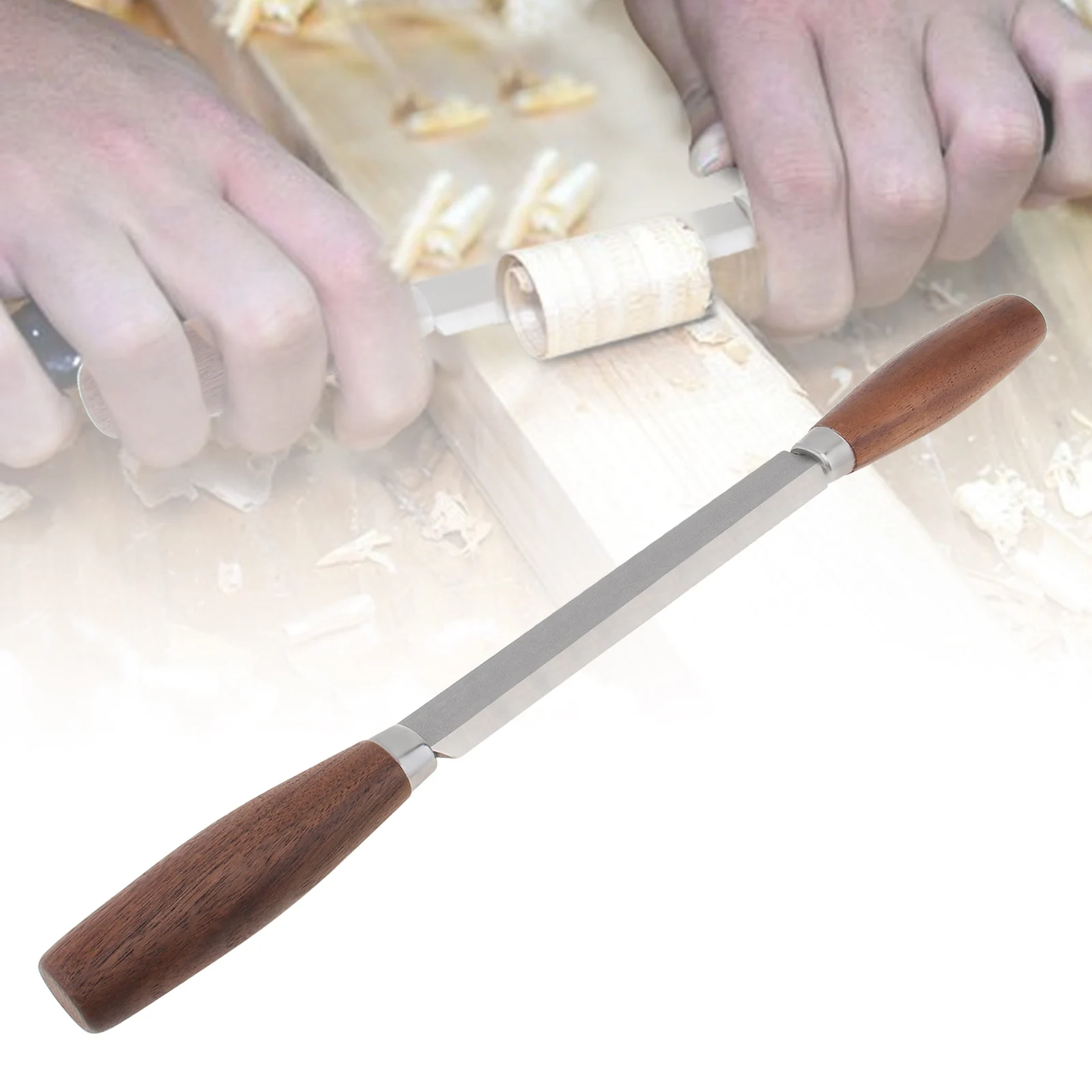 Woodworking Hand Tools Wood Trimming Tool Walnut Wood Hand Plane for Polished Logs 1 Piece