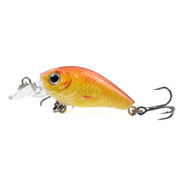 CCLTBA  Hot Sale Mini Crankbait Wobblers Floating Hard Artificial Baits Minnow for Bass Pesca Carp Perch Fishing Lures Tackle CC50-01