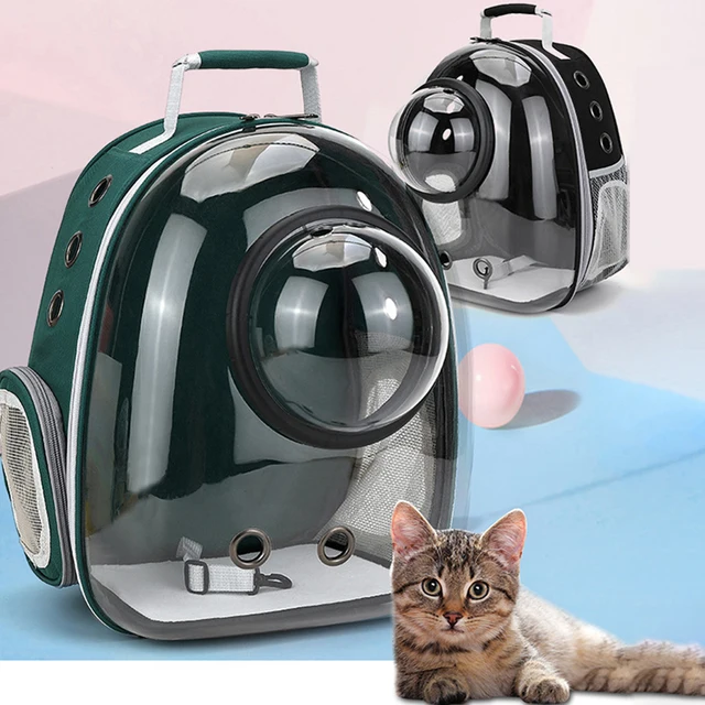 Sac à dos extérieur respirant portable pour animaux de compagnie, sac Electrolux pour chat, sac à dos de voyage, sac transparent pour petits chiens et chats 1
