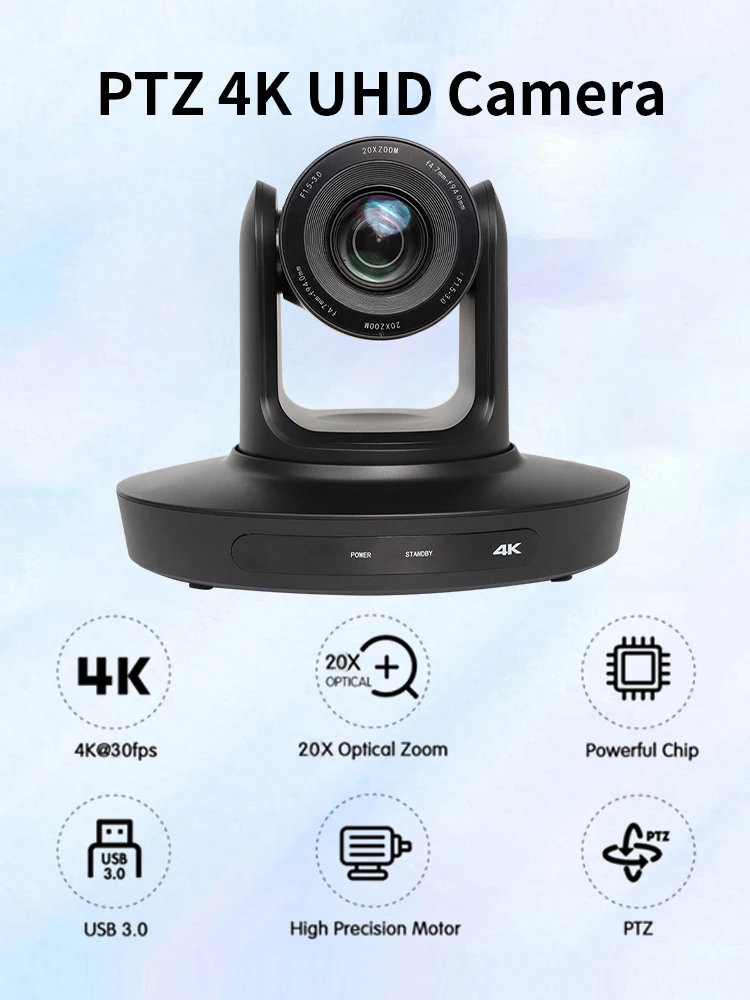 ptz camera obs streaming camera Ai-Auto Tracking 4K Conference Camera PTZ Video 10x 20x Zoom