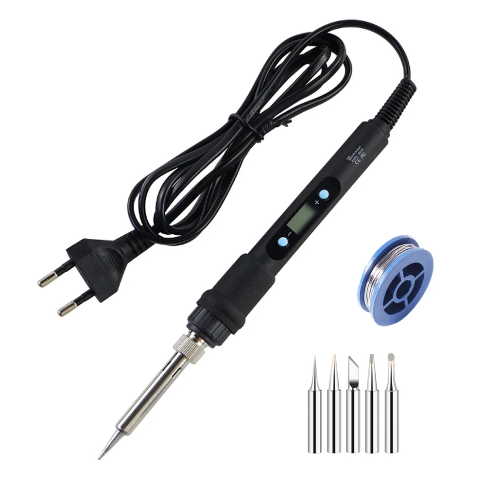 Soldering iron 80W Electric Soldering Iron Kit Set Digital Temperature Adjustable Welding Tool Solder Tin With Iron Tips Repair Tools