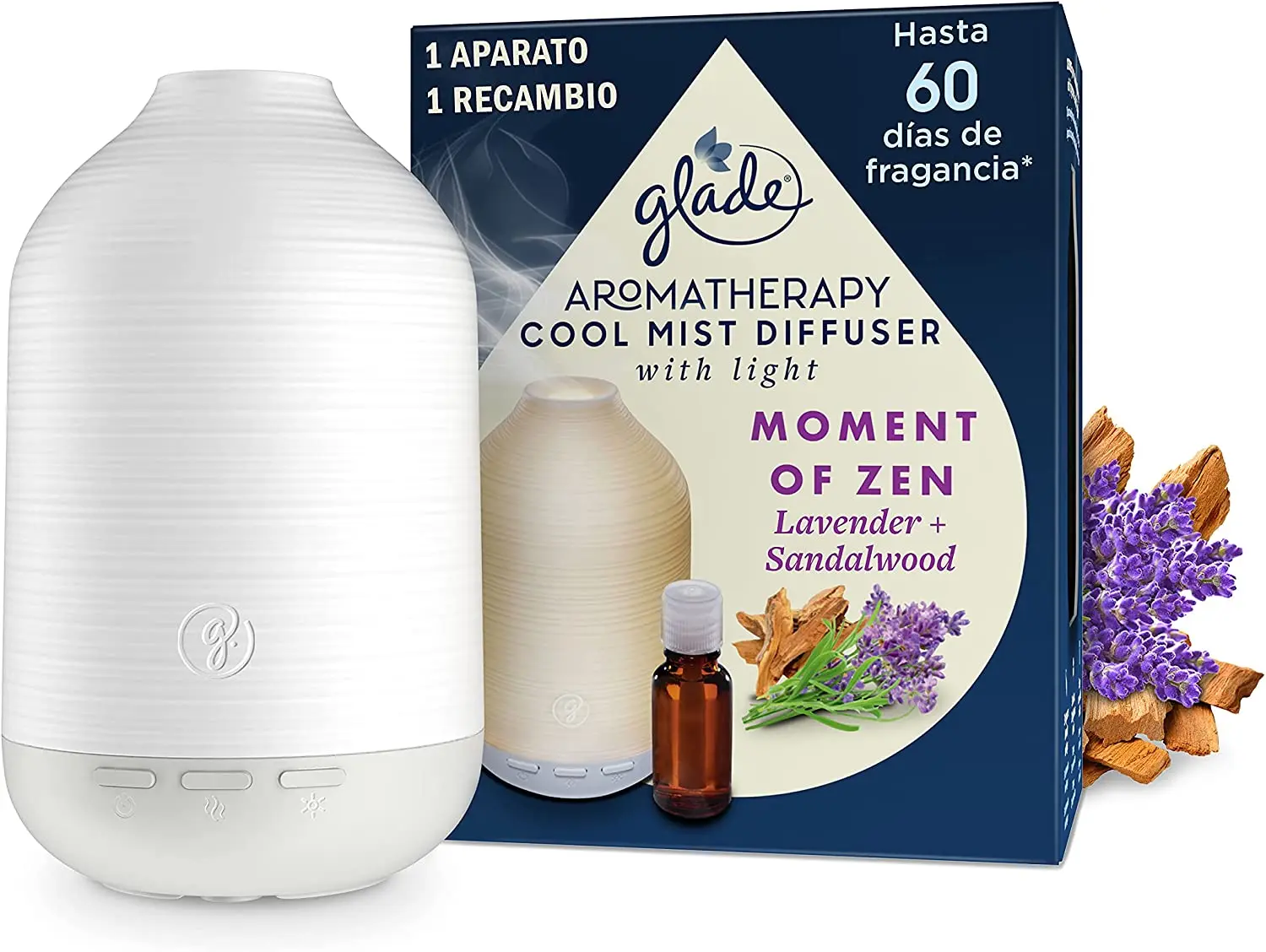 Glade Aromatherapy, Essential Oil Diffuser, Moment Of Zen Fragrance