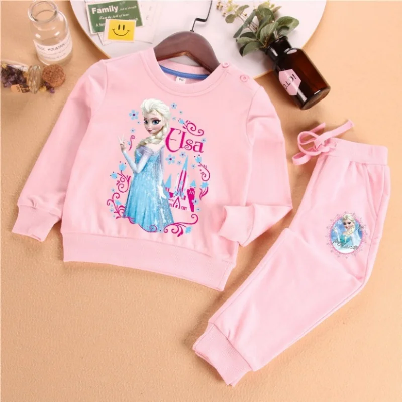 Elsa Princess Children's Clothing and Girls' Pants Set Children Clothes Girl Sets Mother Kids