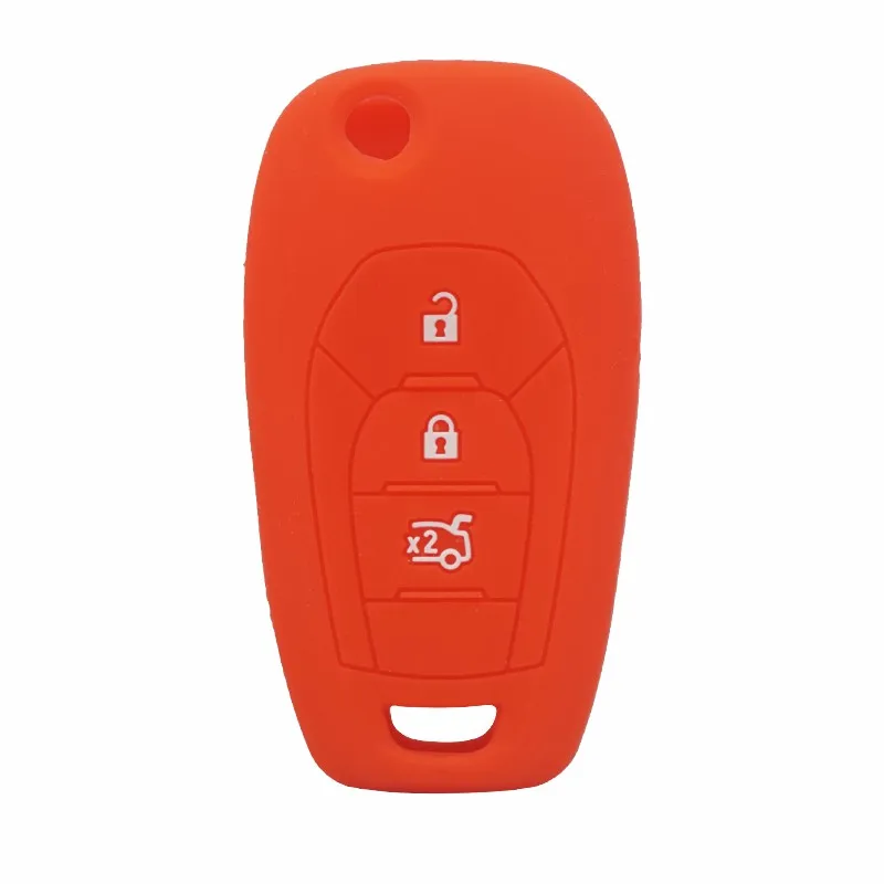 KASER Sleutel Shell Afstandsbediening Voor Chevrolet Cruze Aveo Spark Captiva Autosleutel Remote Key Fob Case 3 Knoppen Met Lederen Sleutelhanger