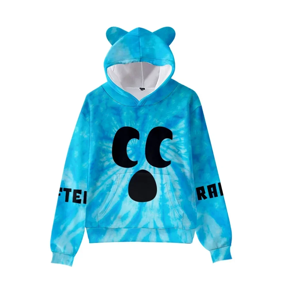

Craftee худи с кошачьими ушами Унисекс Толстовка С Капюшоном Повседневный пуловер с длинным рукавом Одежда
