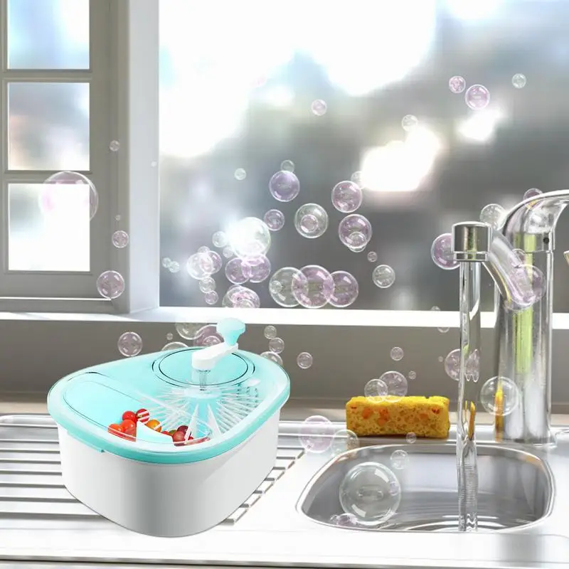 Fruit Cleaning Device Salad Fruit Washer And Self Draining System Multifunctional Vegetable Spinner With Bowl Kitchen Accessory