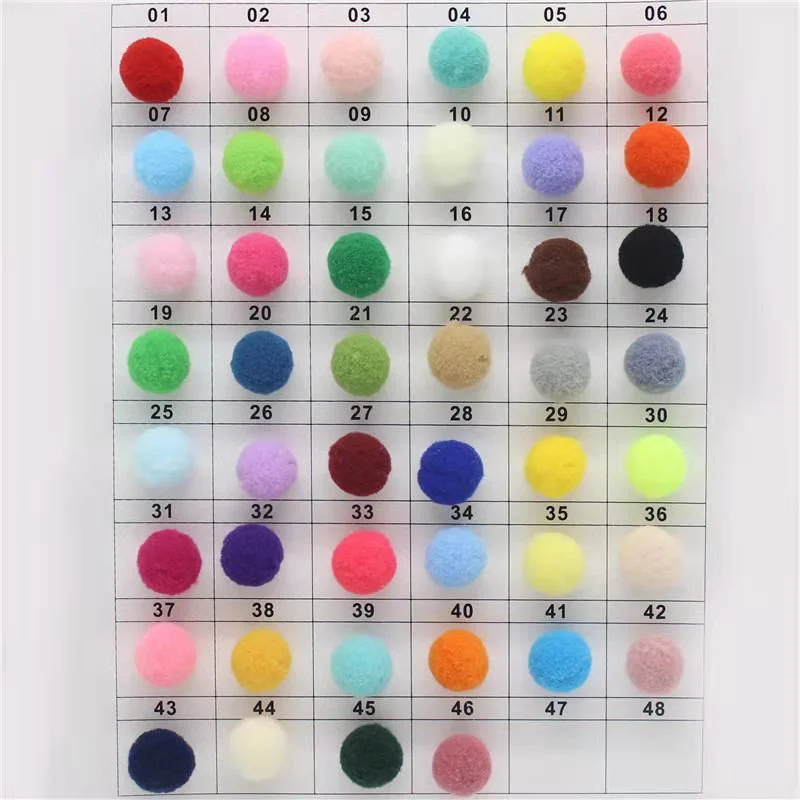 Mini Fluffy Soft Pom Poms 8/10/15/20/25/30mm Pompoms Ball Handmade Kids Toys Wedding Christmas Decor DIY Sewing Craft Supplies