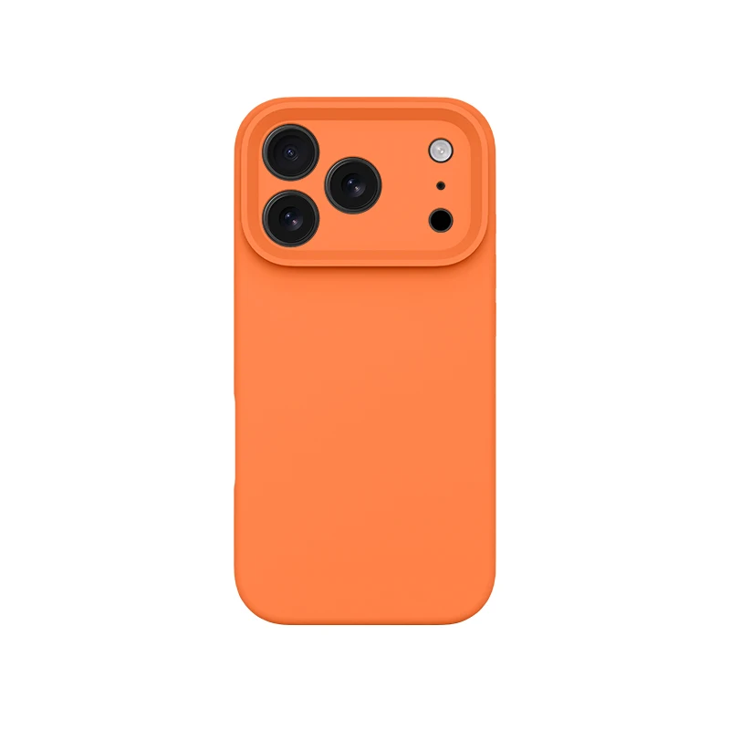 Official Liquid Silicone Shockproof Matte Soft Phone Case with Enhanced Camera Protection