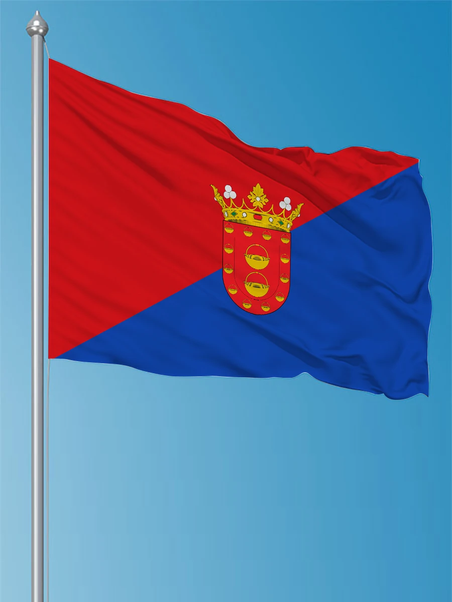 Autocollants Drapeau Îles Canaries (x6) - 4cm - Espagne - Mobile/S Ticker