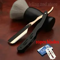 Professional Manual Shaver Straight Edge Stainless Steel Sharp Barber Razor Folding Shaving Beard Trimmer Cutter 1