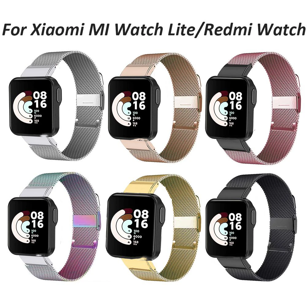 

Stainless Steel Strap For Xiaomi Mi Watch Lite Loop Bracelet Bands Metal Replacement Wrist Bands For Redmi Watch Strap band