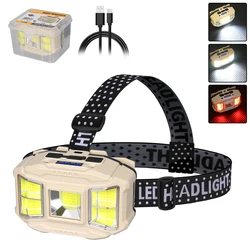 Enhanced Rechargeable LED Headlamp with Multiple Lighting Modes and Waterproof Design (HC - 617S)