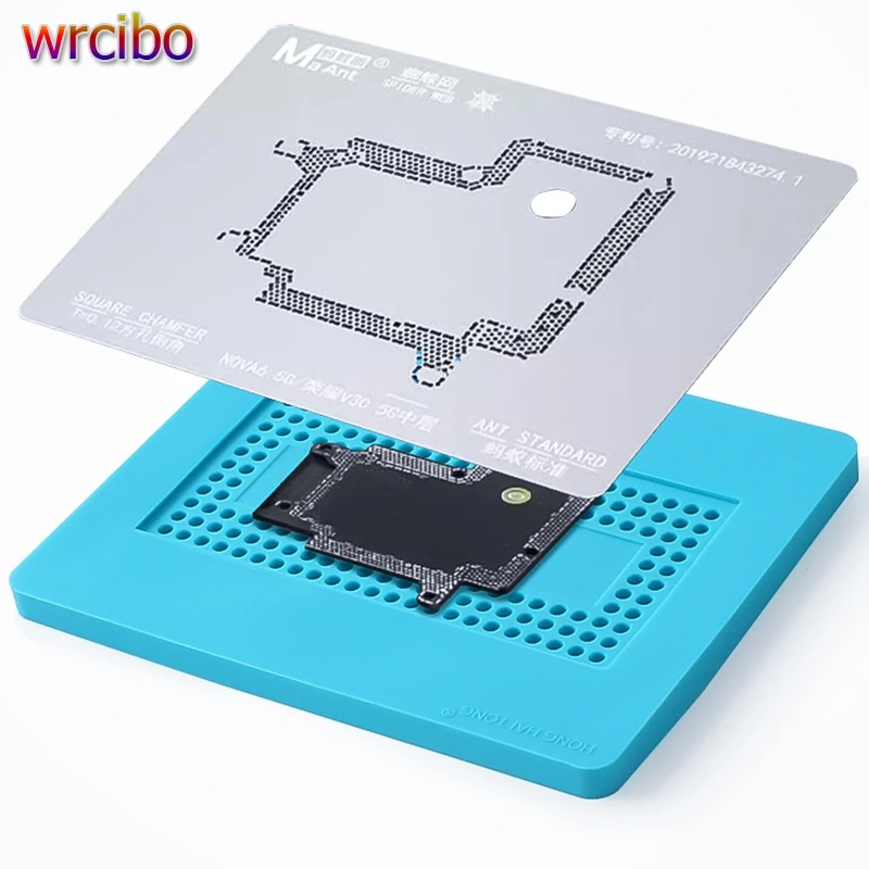 

Wrcibo Multifunctional Tin Planting Silicone Pad Mobile Phone Motherboard NAND CPU IC Chip Middle Frame BGA Stencil Repair Mat