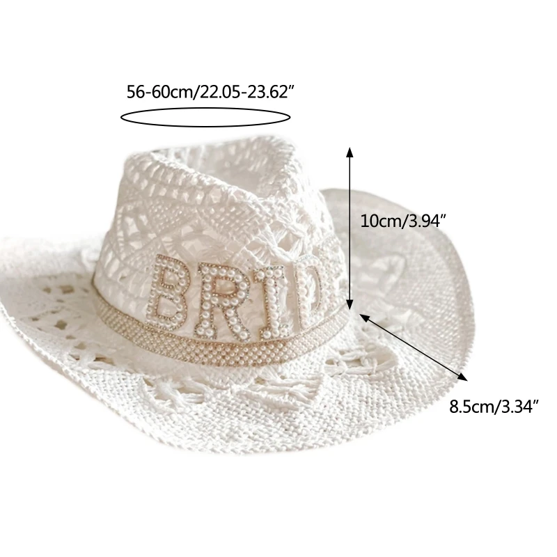 Women Cowgirl Hat Hollow out Bride Wedding Party Photo Costume Props cowgirl hats