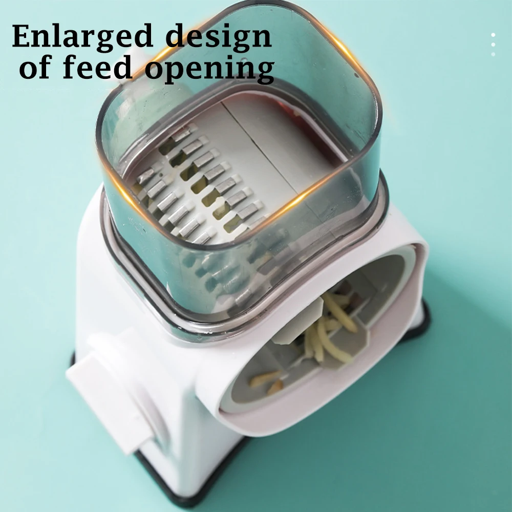 3 in 1 Multifunctional Vegetable Cutter Shredders Roller Hand Crank Potatoes Cucumbers Radishes Vegetable Slicer With Stainless 5