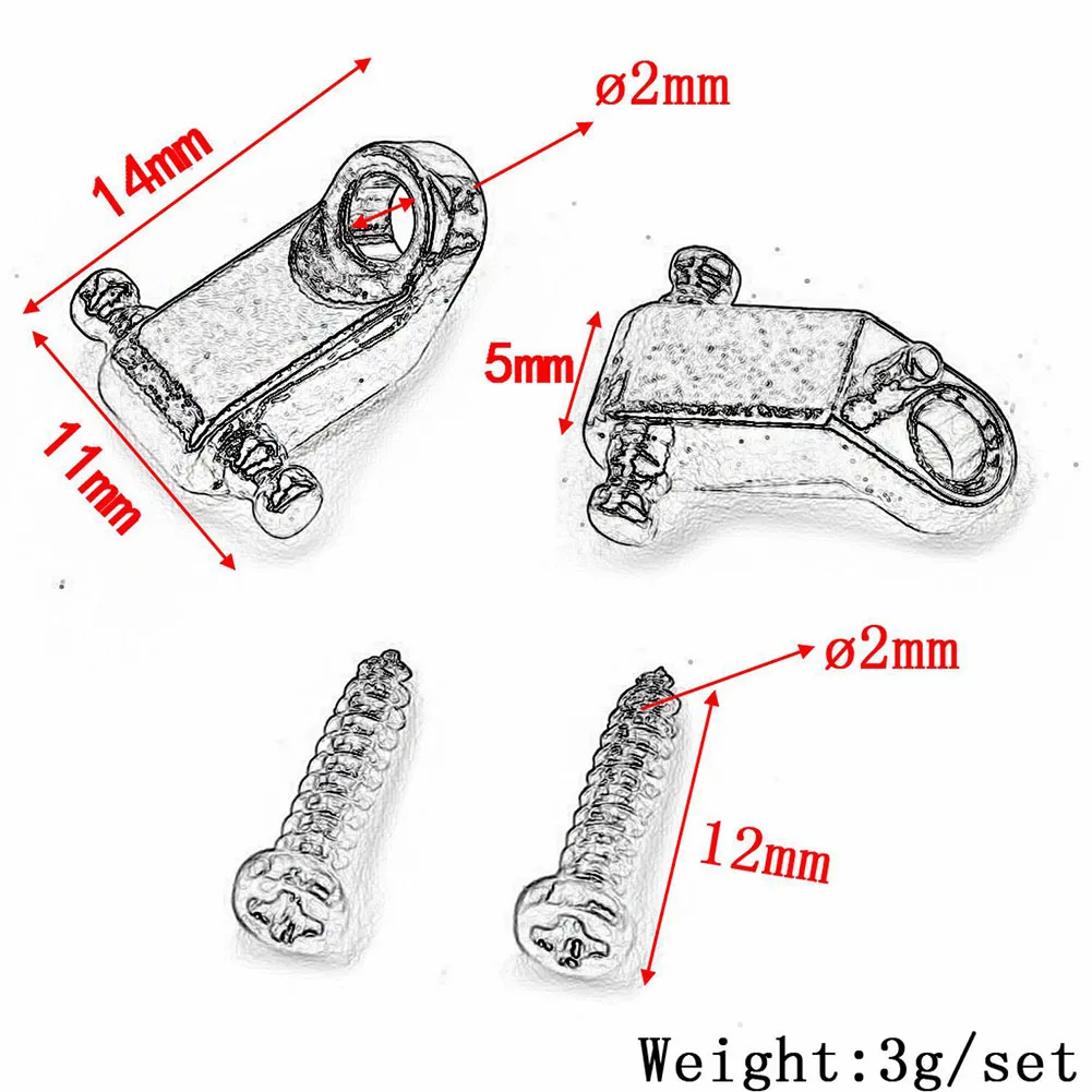

Guitar Parts String Retainers Approx.10g Black Gold 1 Pair / 2pcs 10 X 3mm Musical Instruments Parts&Accessories