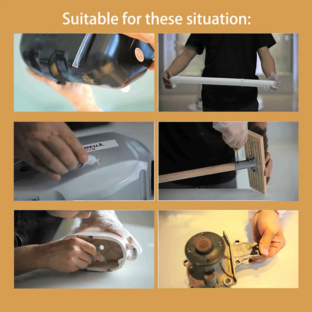 Metal Glue Quick Caulk Fill Fillers Adhesives Sealants Car Windshield Repair Tool Liquid Glue Bonding Plastic Wood Rubber Powder 5