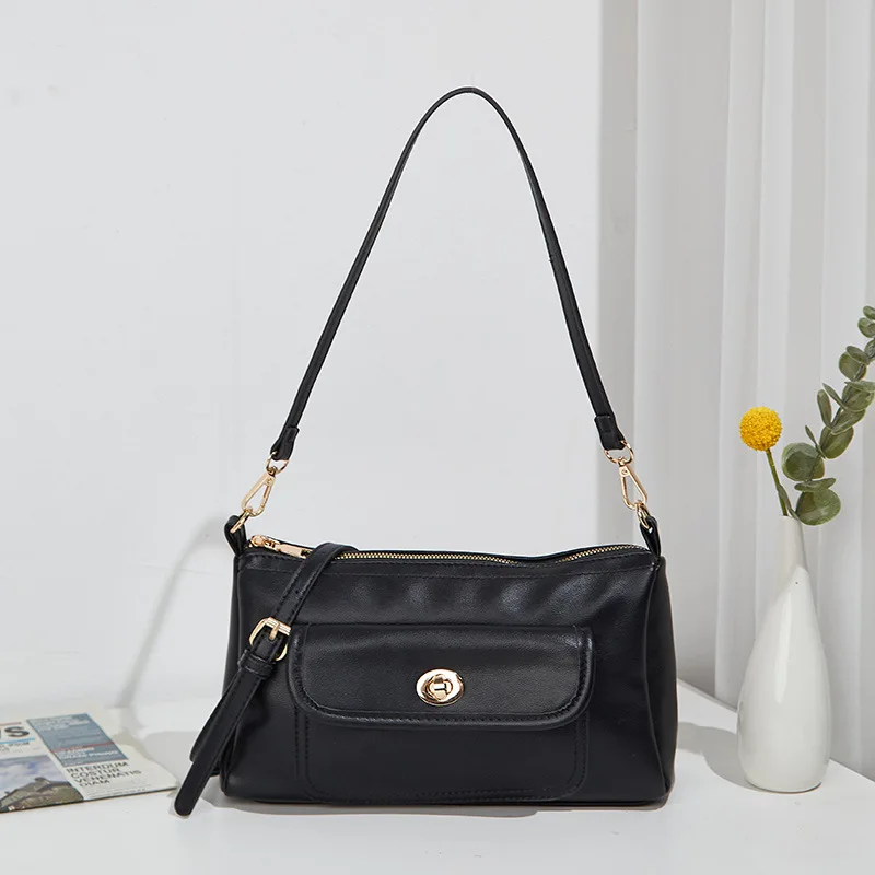 

Винтажная женская сумка через плечо из мягкой искусственной кожи, Дамский мессенджер большой вместимости, модный кошелек для женщин