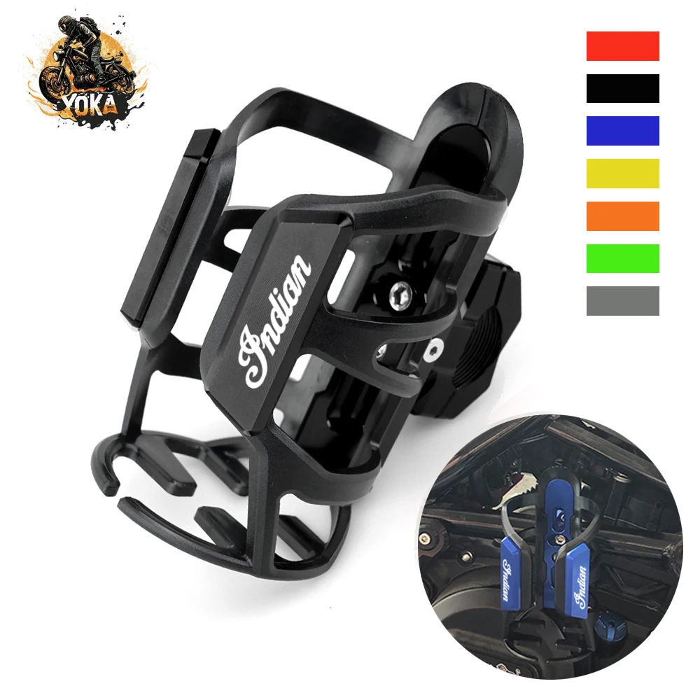 Per Indian Ftr1200 Ftr 1200 S Carbon Rally Chief Vintage Scout Water Drink Cup Holder Stand Bottle Cage Accessori Moto