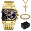 Top Brand Gold Quartz Wrist Watch Waterproof