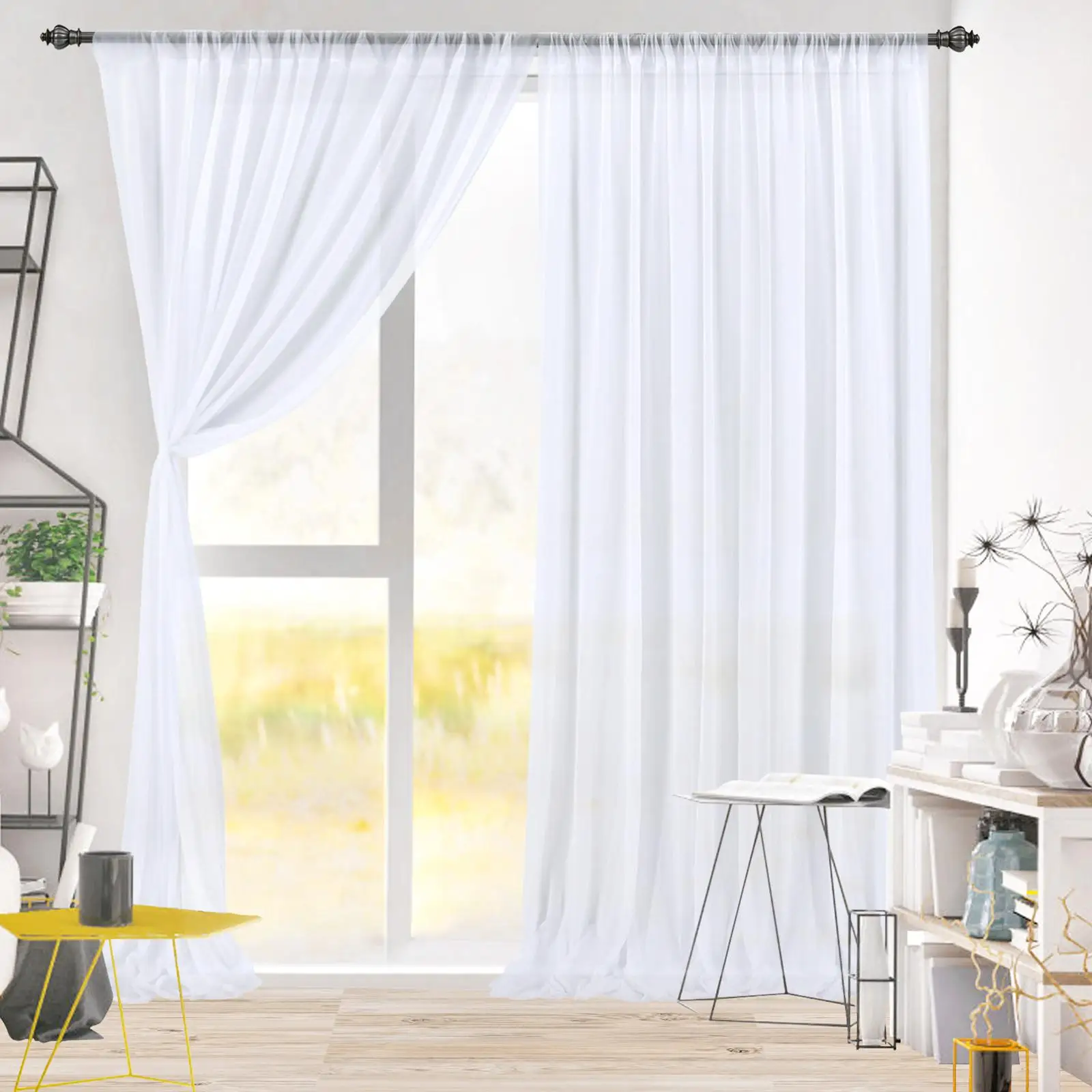 

Wedding Arch Drapping Fabric Chiffon Fabric Curtain Drapery Ceremony Reception Party Supplies White Curtain Backdrop Curtains