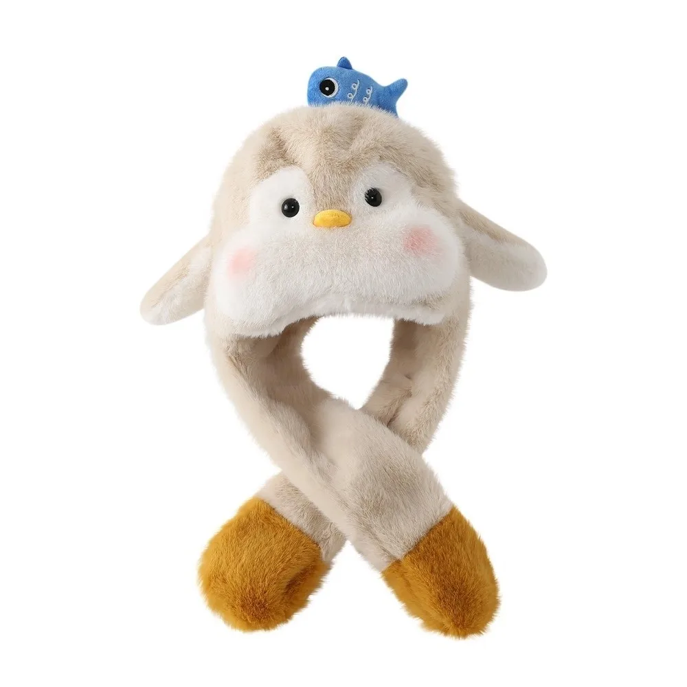 Fashion Cute Cartoon Balaclava Hat Windproof Warm Pullover Hats Cold Proof Thickned Ear Protection Cap Winter