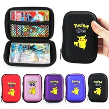 

2021 Pokemon Pikachu Game Card 60 Capacity Card Holder Album Hard Shell Card Holder Bookshelf Headphone Storage Box Toy Gift