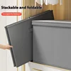 Clothing Storage Box Household Fabric Folding Basket Wardrobe Quilts Large Capacity Organization Box Sorting Storage 4