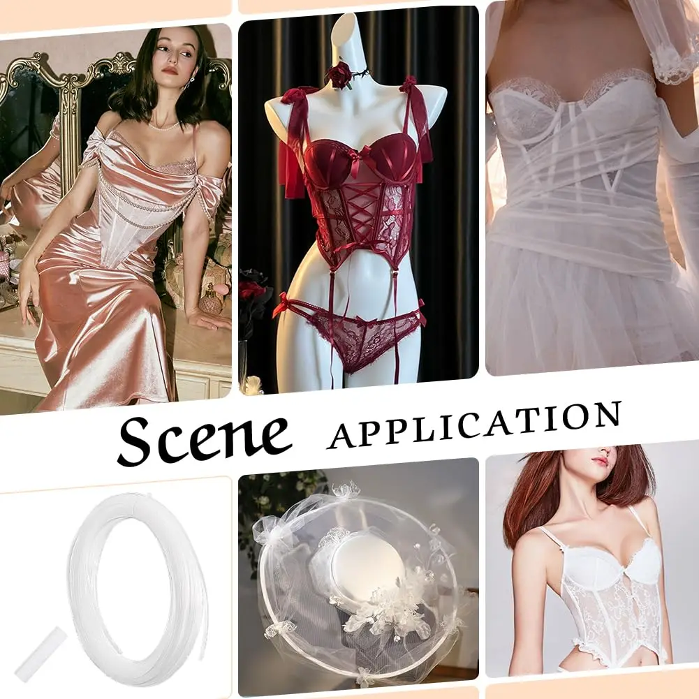 Polyester Boning for Sewing 5-12mm plastic corset bone
