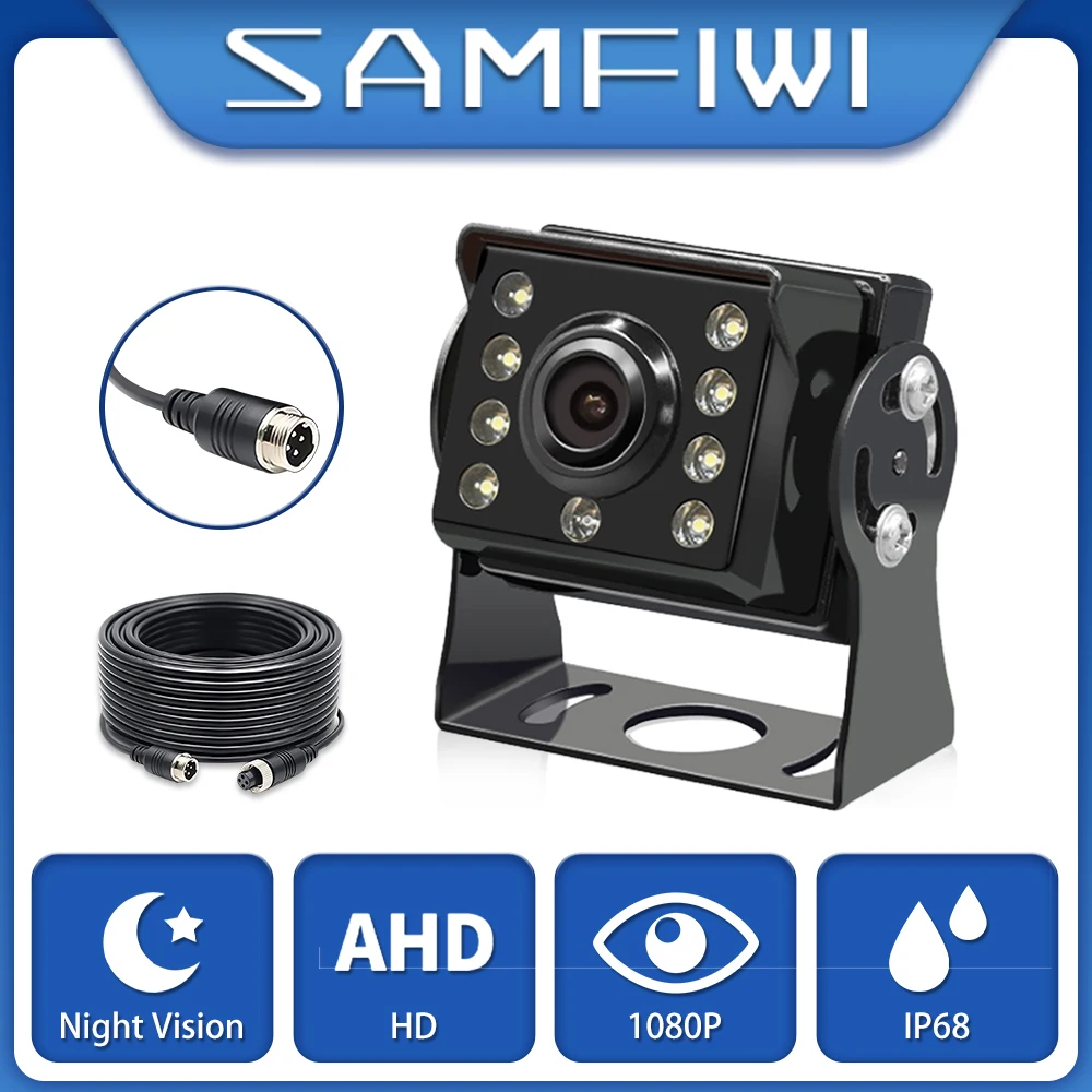 

1080P HD Car Camera IR Night Vision AHD Vehicle Rear View Truck Starlight Night Vision Rear View Camera For Bus Car