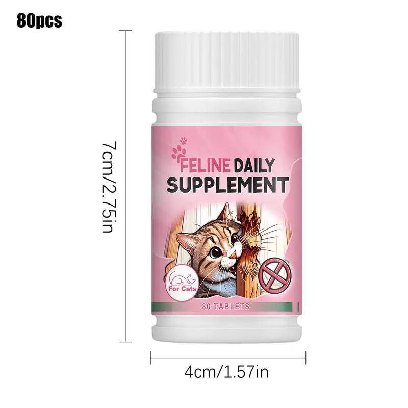 Kitten Nutritional Supplement Nutrients For Cats Kittens Balanced Diet Supplement 80pcs For Kittens Older Cats